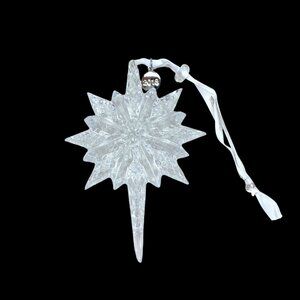 Waterford Crystal 2018 Snowstar Ornament Lighting Season 5" with Box NEW